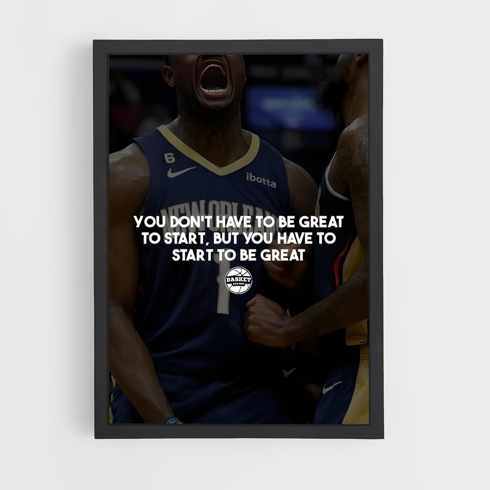 Poster Greatness Awaits – affiche Basketball (vue 2)